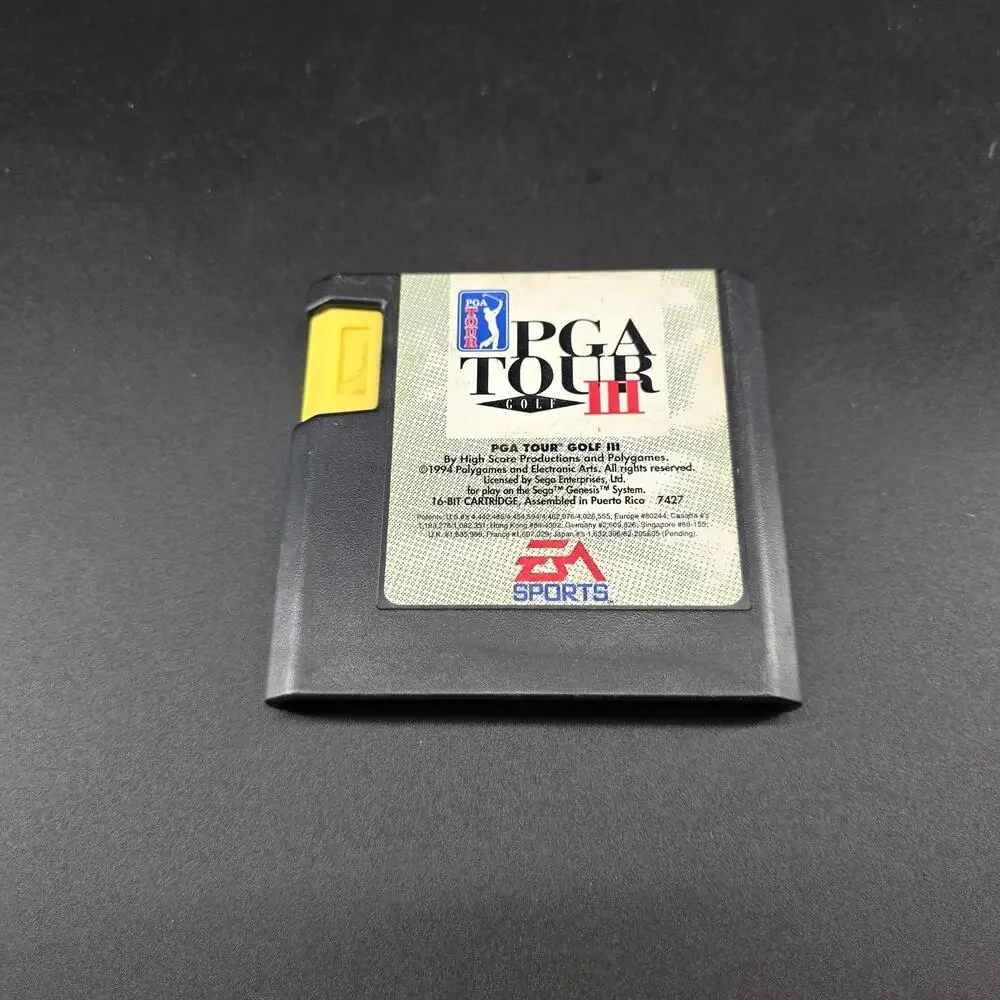 PGA Tour Golf III 3 Sega Genesis (1994) EA Sports Video Game Cartridge Only